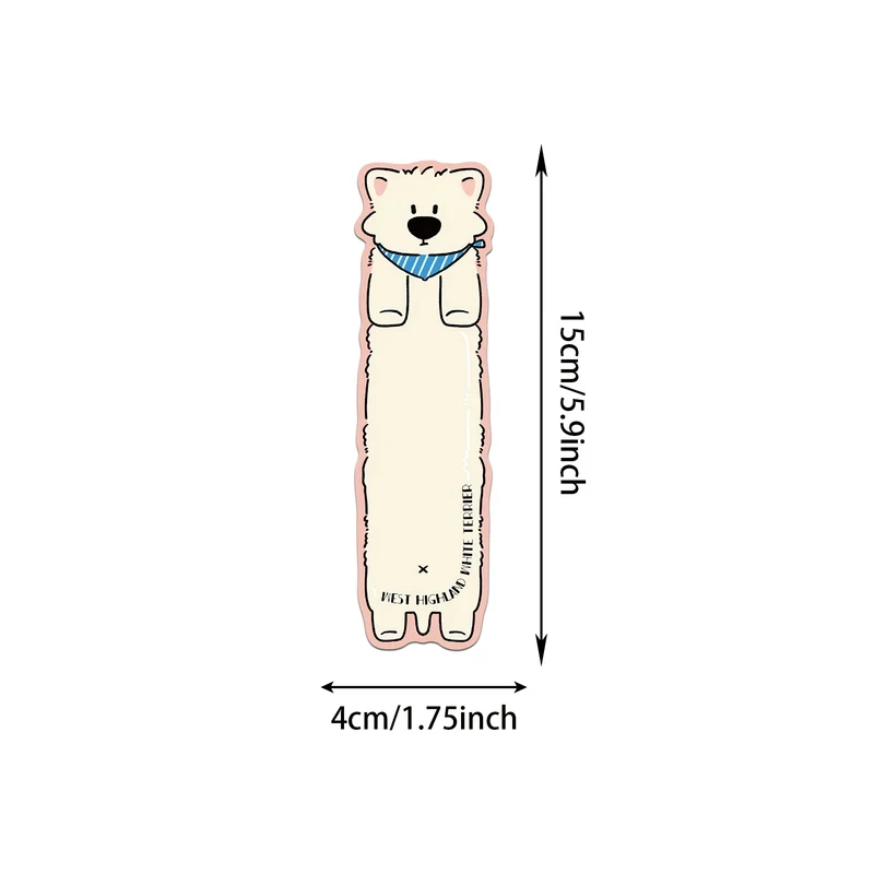 30PCS Reading Dog Theme Bookmarks Cute Reading Pages Book Tags Student Creative Gifts Decoration Page Tags Cards Lovely view 4