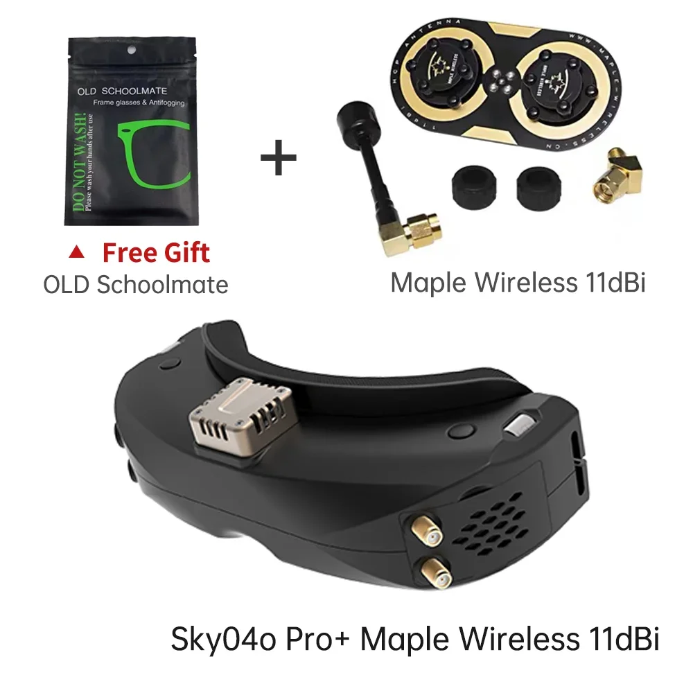 SKYZONE SKY04O PRO 1280x720 OLED FPV GOGGLES 720P 60FPS 5.8Ghz 48CH Steadyview DVR Head Tracker dla RC Drone Airplane