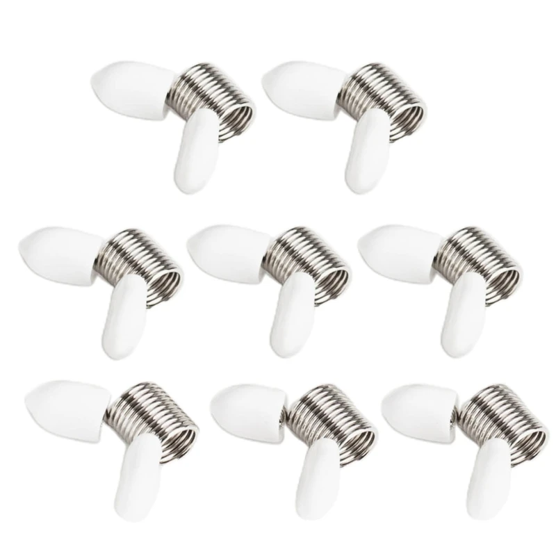 Creative Bead Line End Spring Crimp Caps Stopper White End Caps for DIY Bracelet Necklace Earring Jewelry Making Supply