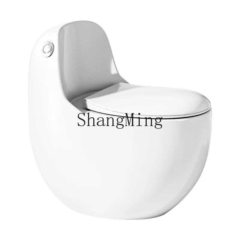 

ZYY household small apartment super-rotating siphon large-impulse pumping creative egg-shaped high-quality toilet