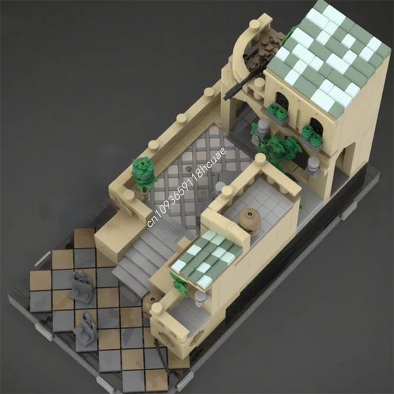 1376 pz MOC Theed Supremacy Diorama Collection - Battlefront II Star Battle Building Blocks Natale Assemblare Giocattoli Modello Regalo