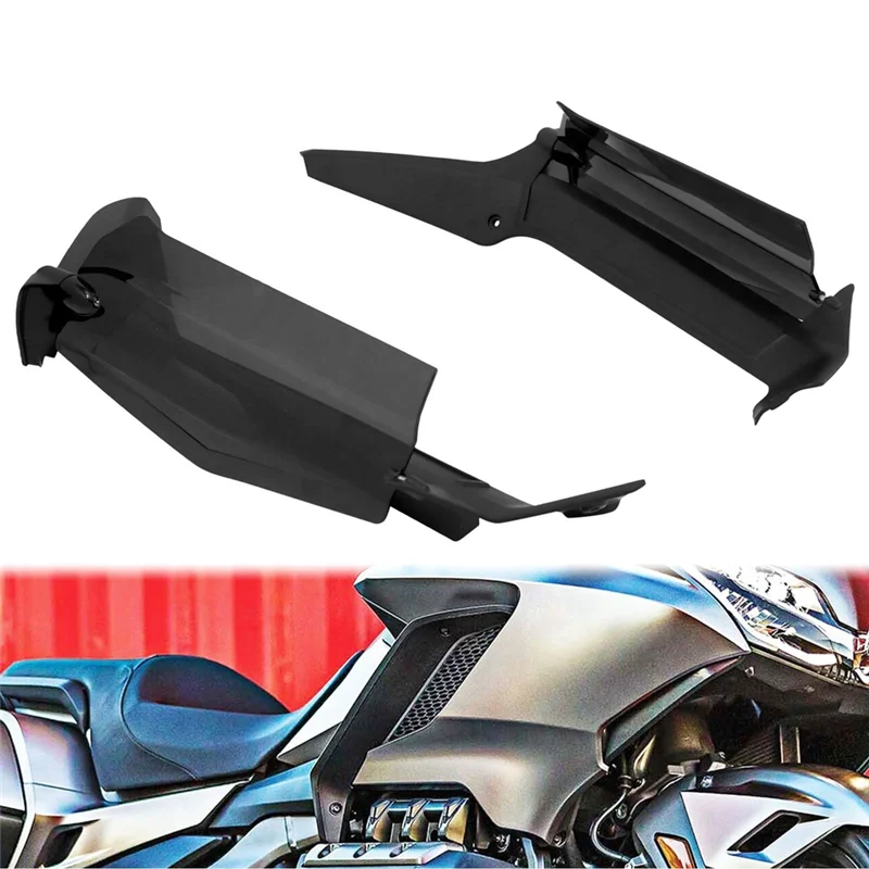 

A90Q-For Gold Wing GL1800 2018-2024 Side Wing Windshield Rotatable Air Deflector Fairing Wing Shield Motorcycle Accessories
