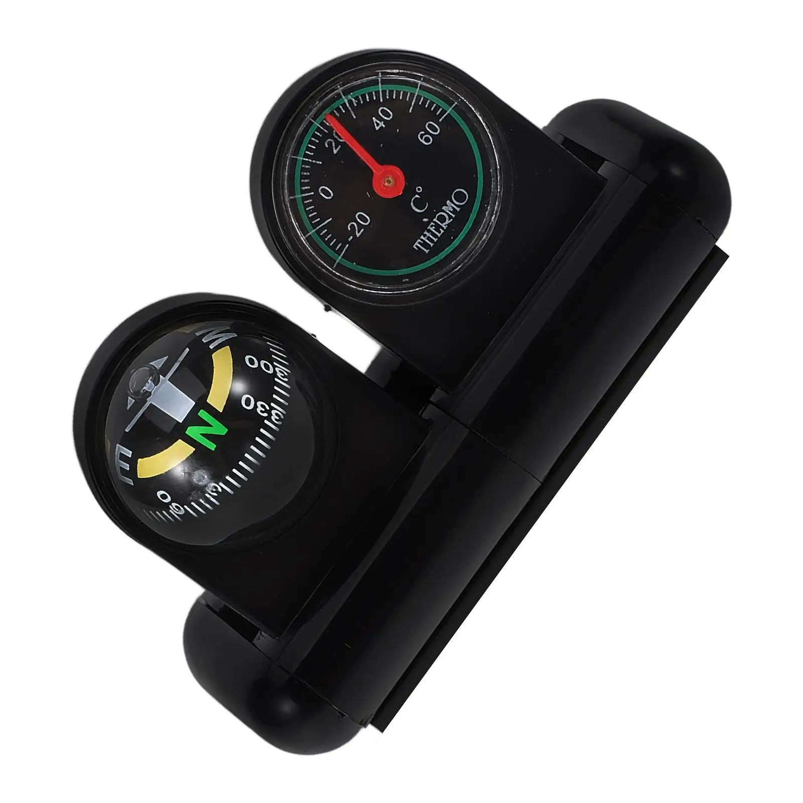 

Compass Thermometer Dashboard Multifunctional Rotatable Mount High Accuracy Temperature Monitoring Car Navigation Sleek