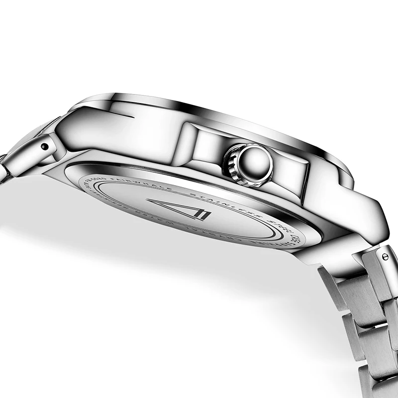 Orologio al quarzo da uomo Mark Fairwhale alla moda, impermeabile, in acciaio inossidabile, con datario luminoso, orologio delle migliori marche