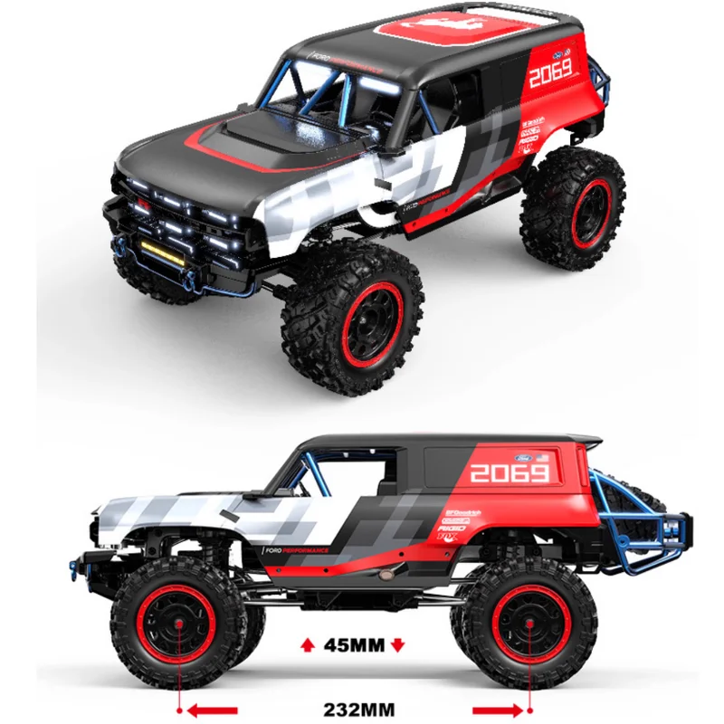 

Mei Jia Xin Brushless H12P Alloy Large Scale Remote Control Electric Four-Wheel Drive Off-Road Climbing Car Toy