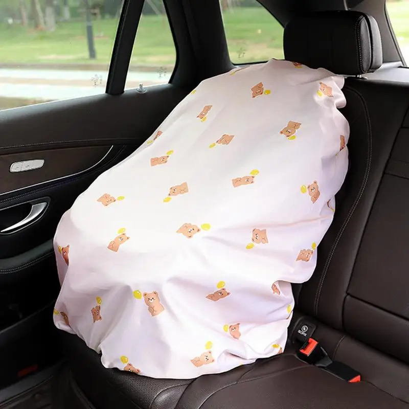 Car Seat Shade Seat Cooler Heat Shield Sun Shade Protector Dustproof Car Seat Cover Heat Protector For Children Child Car Seat