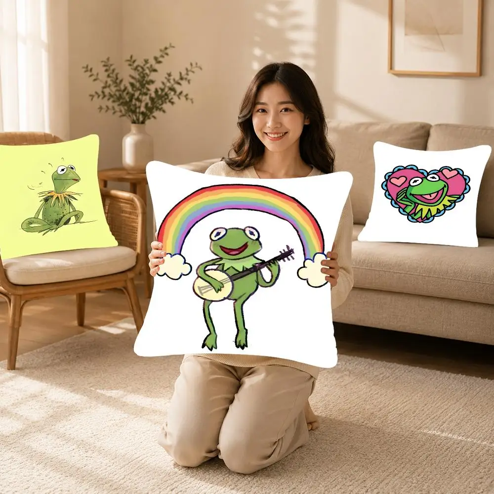 Character Puppet The Muppet Show Cushion Cover Bedroom bed reading backrest cushion Festive plush holiday Soft plush throw