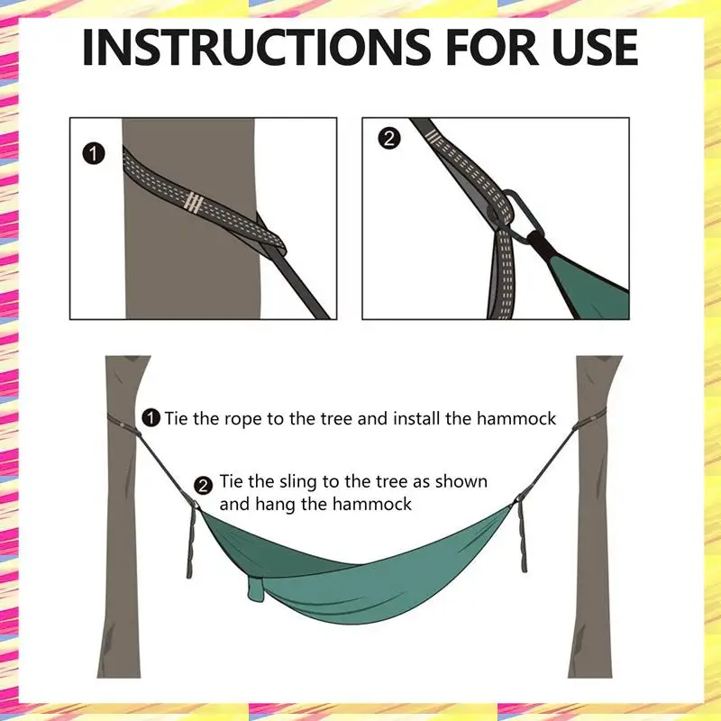 

ABJJ 2 шт. 5-кольцевые ремни для гамака с высокой нагрузкой для дома и улицы