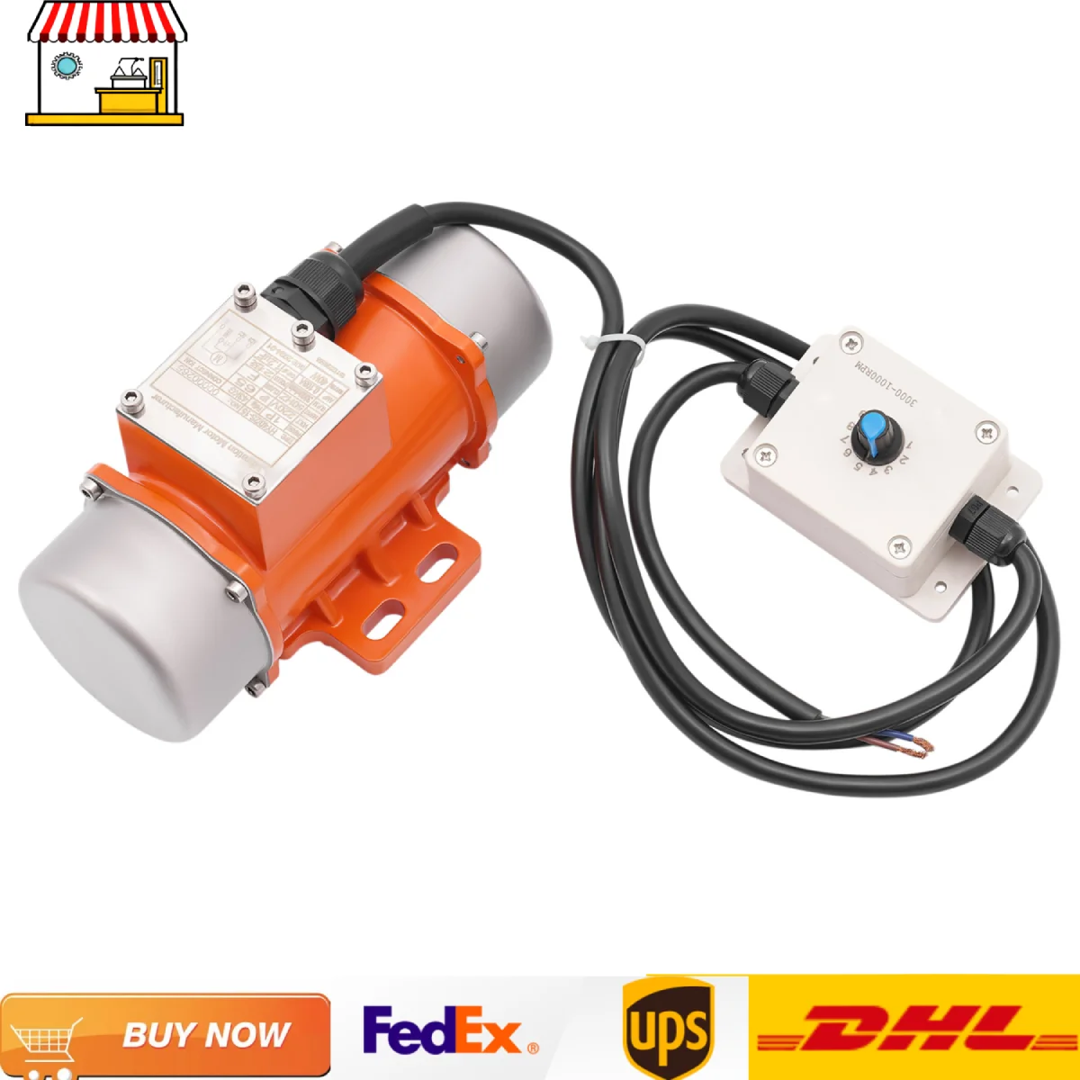 Motore vibrante per calcestruzzo monofase 40W 50W 60W 3000rpm Motore vibrante elettrico AC con regolatore di velocità