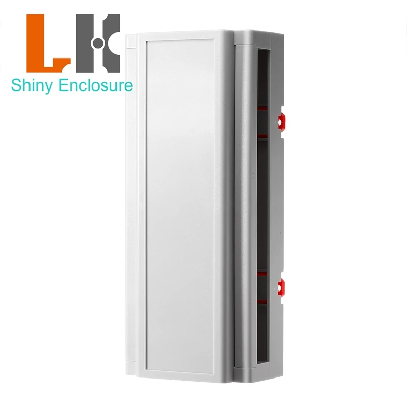 225x95x56mm Industrial Plastic PLC Shell Double Side Wiring Port Dustproof Cover Rail Type Power Supply Enclosure Box