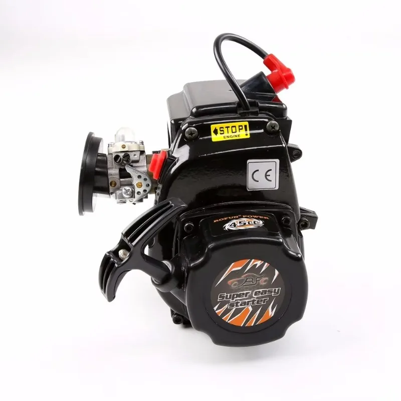 45CC 4 Bolts Motor Gas Engine With Walbro1107 Carburetor NGK Spark Plug for 1/5 HPI ROVAN KING MOTOR BAJA 5B SS