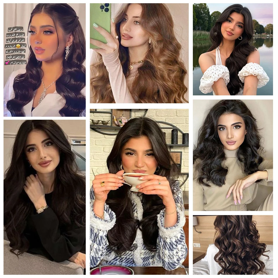 Extensions de cheveux Body Wave à clipser, 240 cheveux humains, double trame, invisibles, sans couture, haute qualité, noir naturel, 100% g