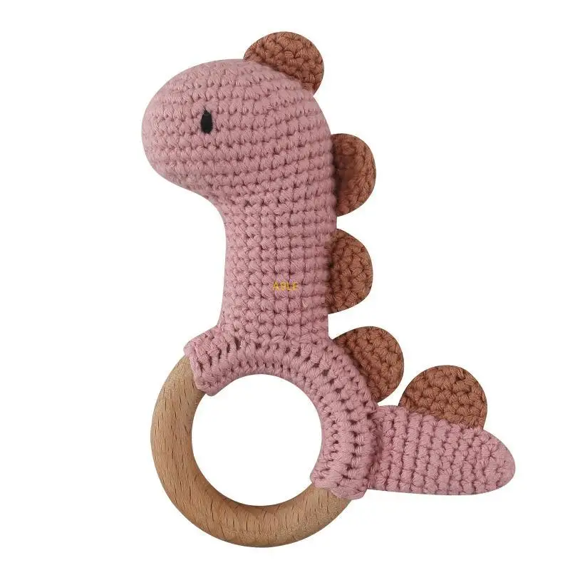 سوار الديناصورات الخشبي Teether Baby Produc