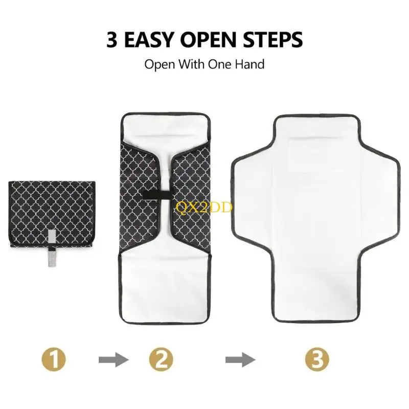 Qx2d Mehrzweckbabywechslung mit Kopfkissen Baby Windel wechselte matte
