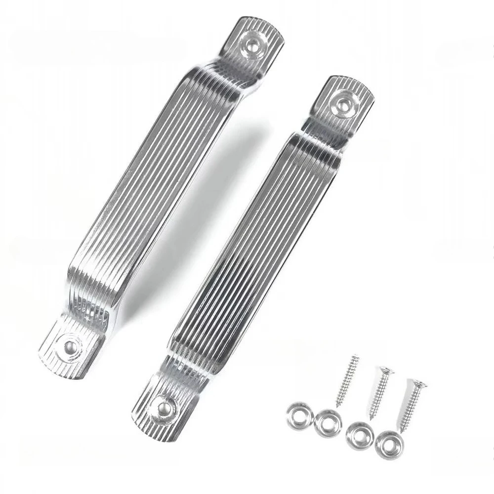 For Cab Door Pull Handle Compatible With VW Type 2 Bus Splitscreen 50-67 Aluminum In Chrome