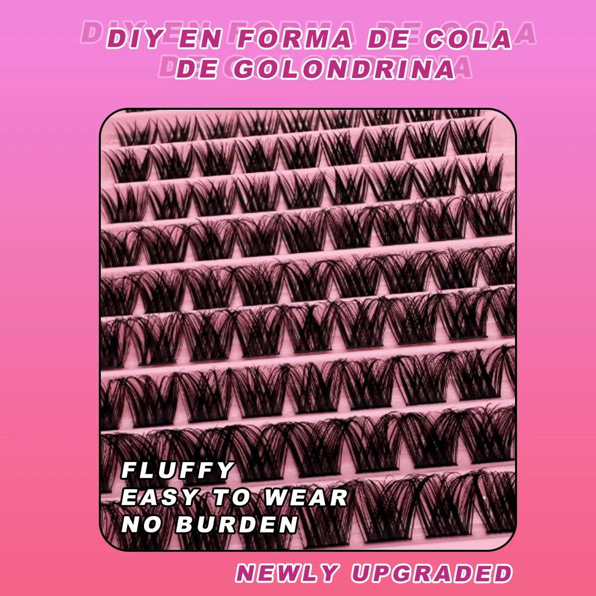 ขนตาปลอมแบบ DIY 90 ช่อ ขนตาปลอมนุ่ม น้ำหนักเบา และฟูเป็นธรรมชาติ เหมาะสำหรับงานปาร์ตี้