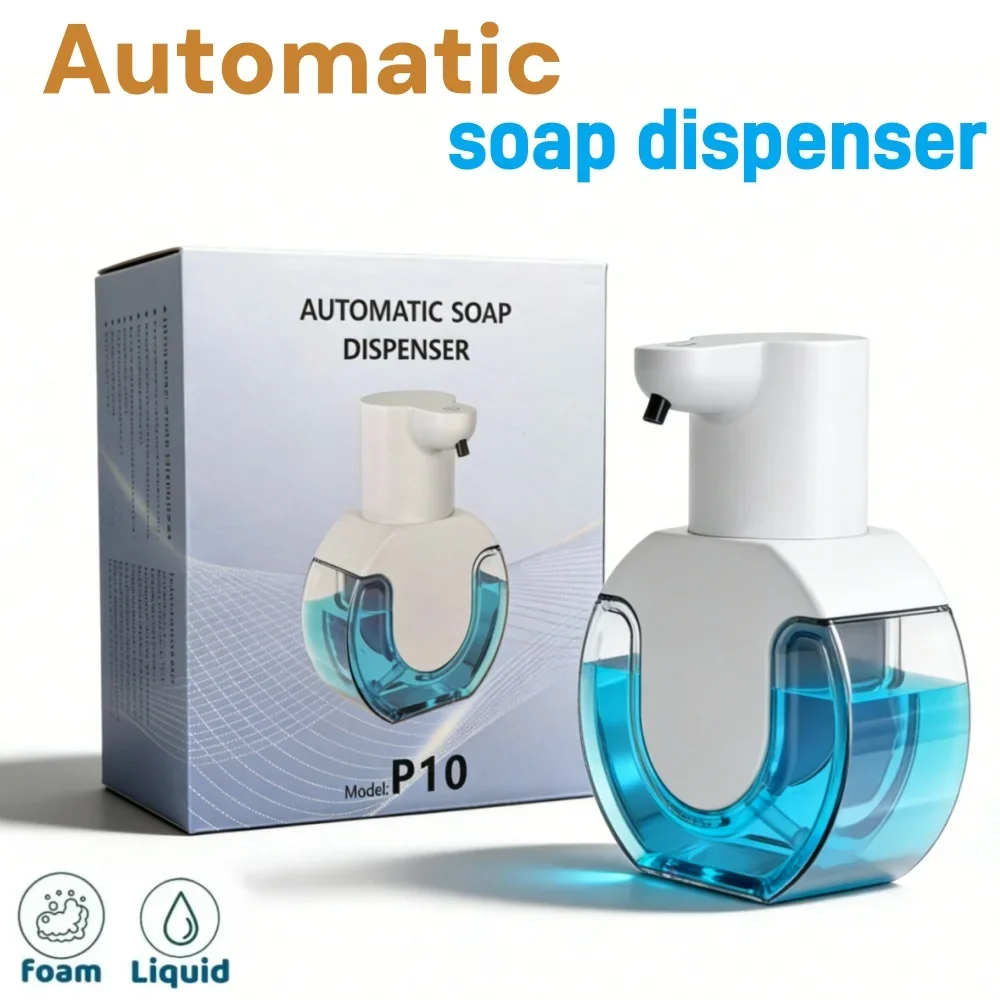 

Smart Soap Dispenser 420ml Touchless Motion Sensor Washing Hand Device Wall-Mounted Liquid Soap Dispenser Liquid/Foam Model