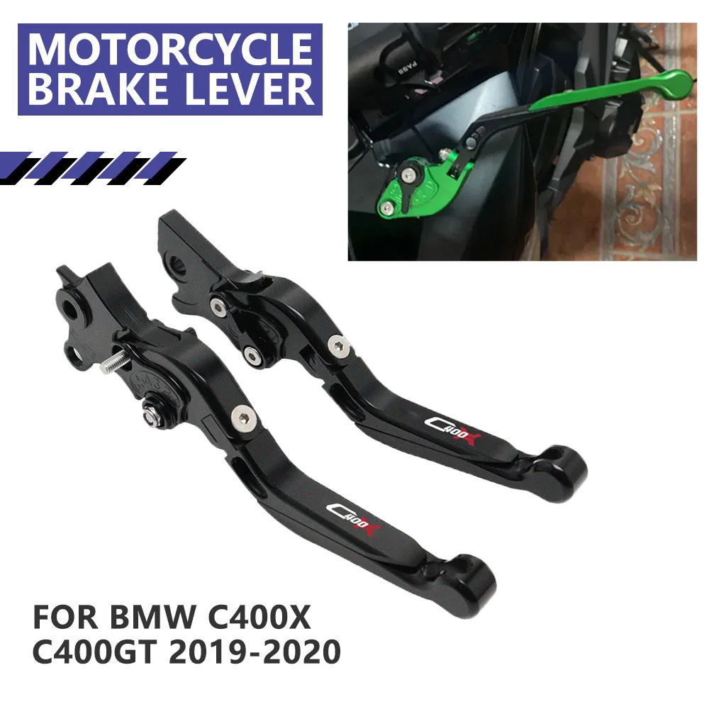 

For BMW C400X C400GT 2019 2020 CNC Aluminum Clutch Brake Levers Motorcycle Accessories Foldable Extendable Short Handle Lever