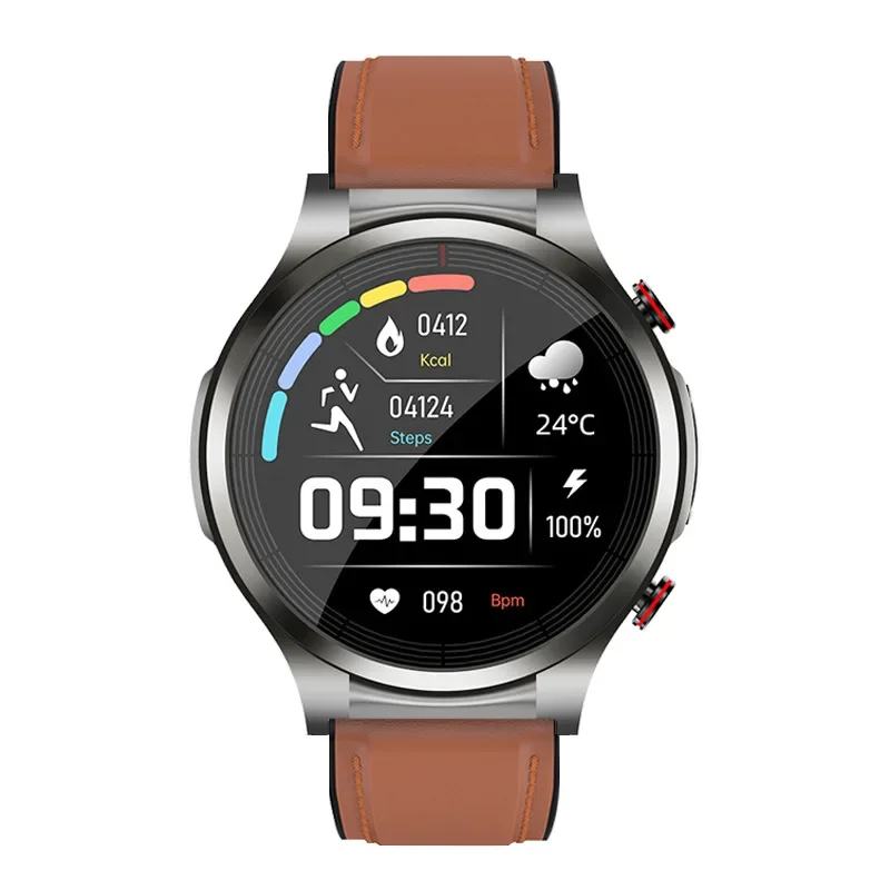 New Blue tooth Dial Call Sleep Monitor PPG ECG Monitoring Smartwatch 2023 Round Smart Watch Waterproof