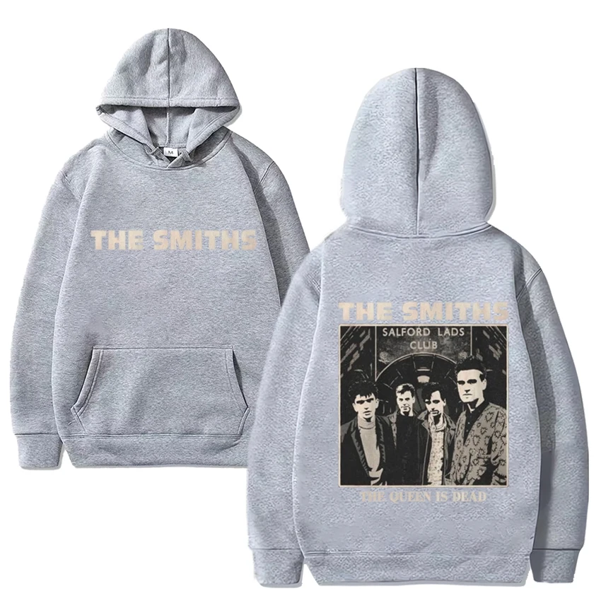 The Smiths band The Queen Is Dead album Double Sided print Hoodie Men Women Casual Fleece Long sleeve streetwear Unisex pullover