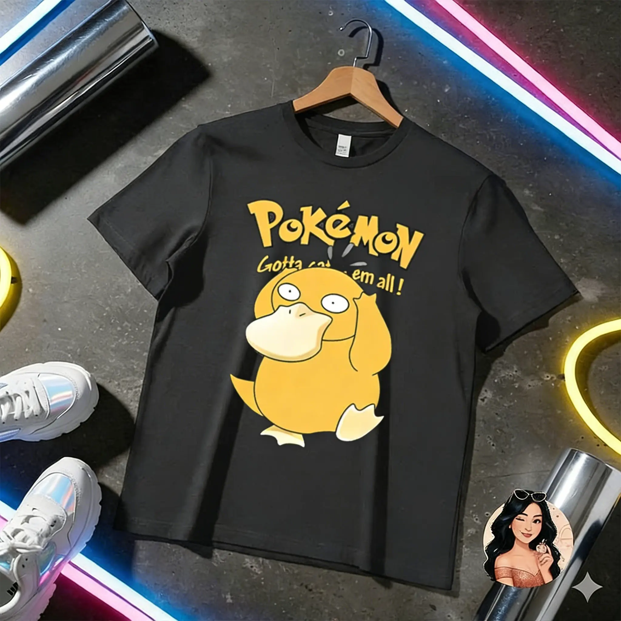 camiseta-grafica-psyduck-para-homens-e-mulheres-estilo-y2k-oversized-anime-pokemon-manga-curta-verao-2026-moda-casual-tops-para-pais-e-filhos