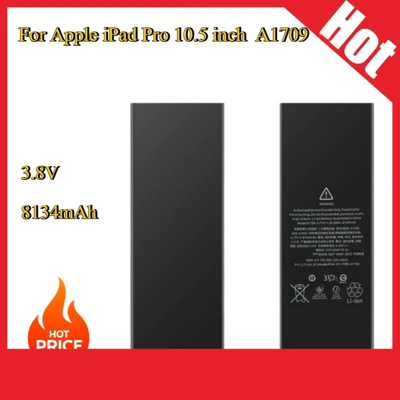 

New Replacement Battery 3.8V 8134mAh For Apple iPad Pro 10.5 inch A1709 A1701 Li-Polymer