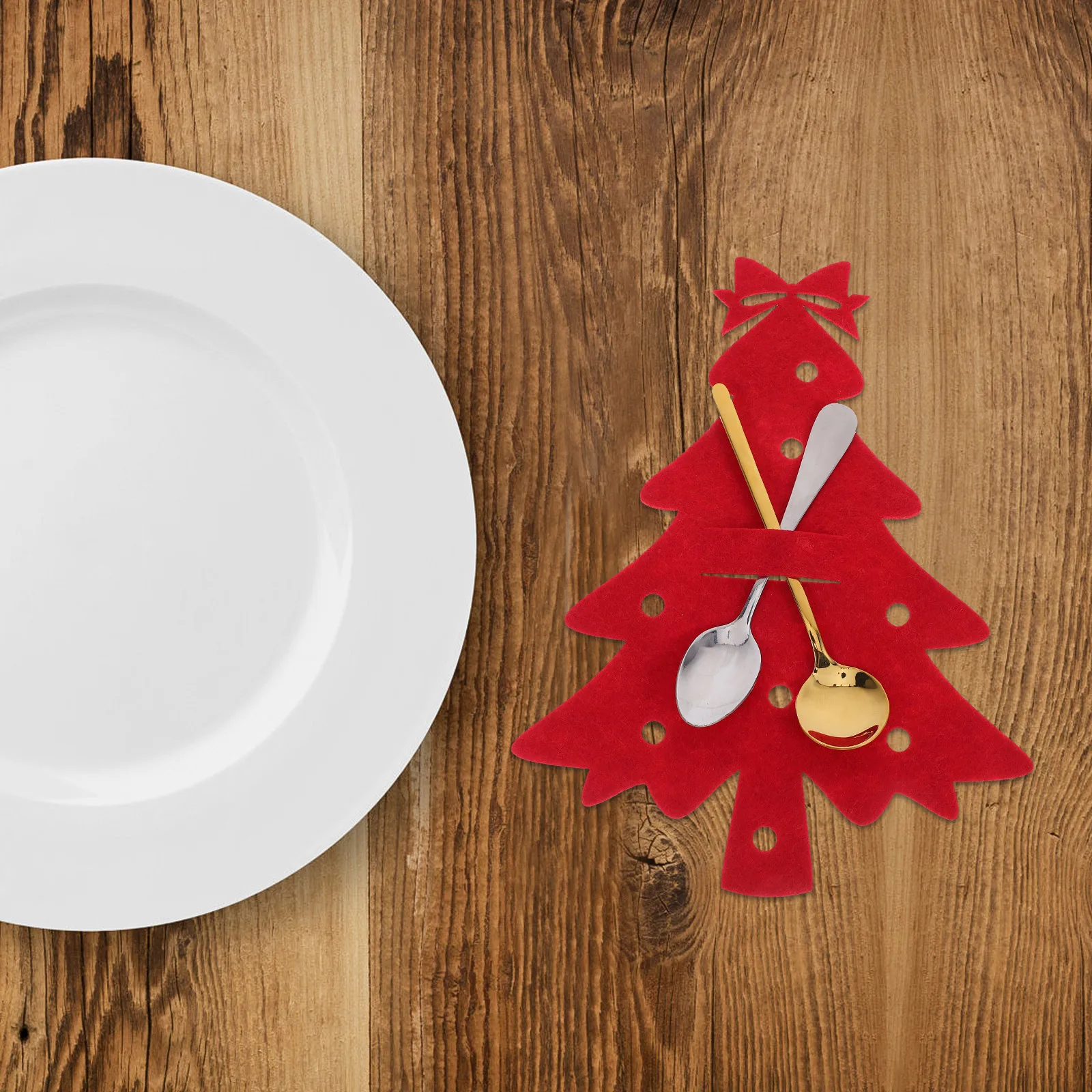 

Cutlery Bag Christmas Holders Table Decor Centerpieces for Tables Silverware Knife and Fork Hat Has