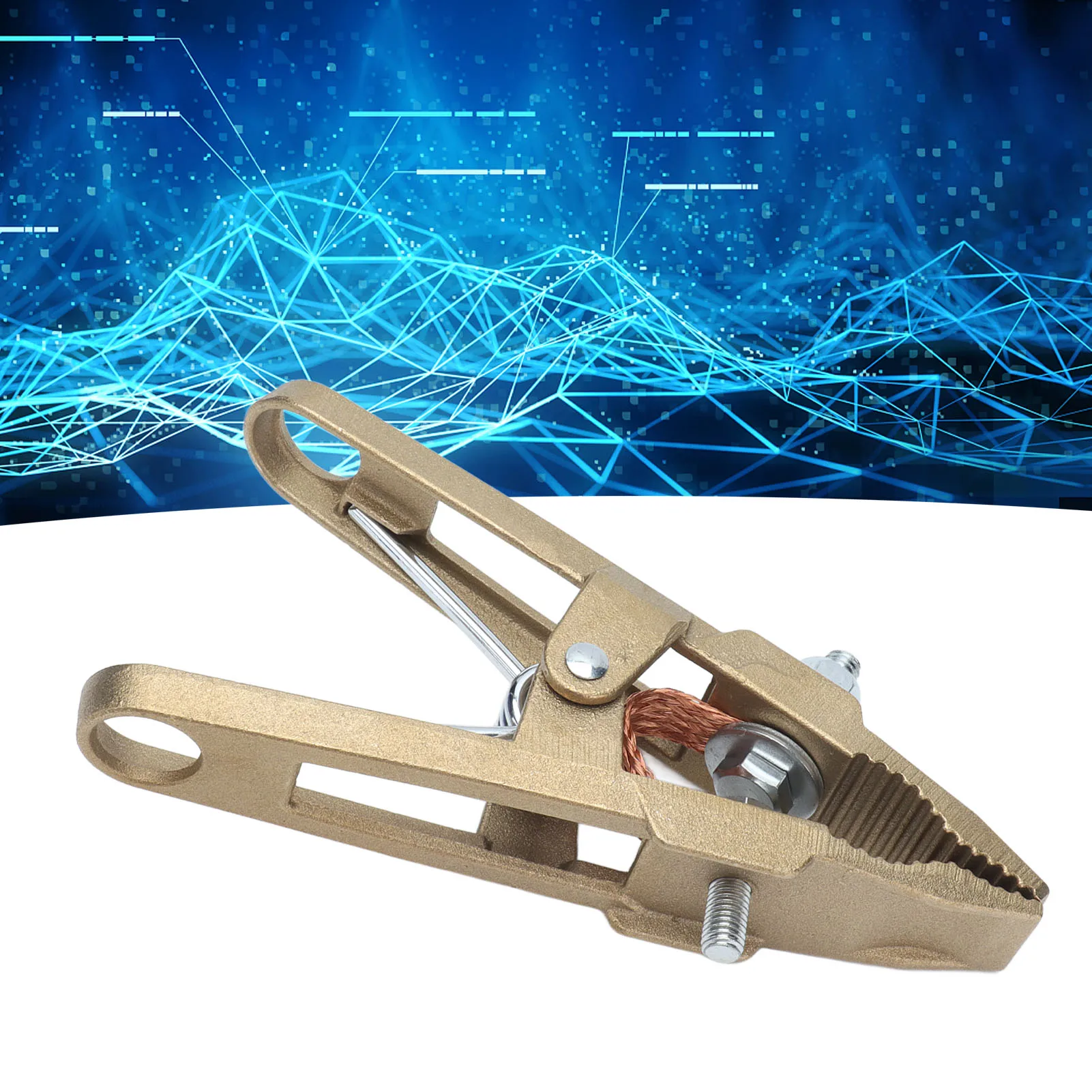 260A 300A 400A 500A 600A 800A Brass A Shape Ground Welding Earth Clamp Argon Arc Welding Machine Welder Electrode Holder Clip
