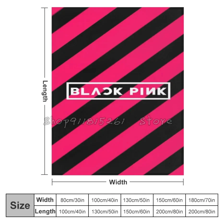 KPOP BLACKPINKS LISA Throw Blanket Fuzzy Warm Throws for Winter Bedding3D Printing Soft Micro Fleece Blanket