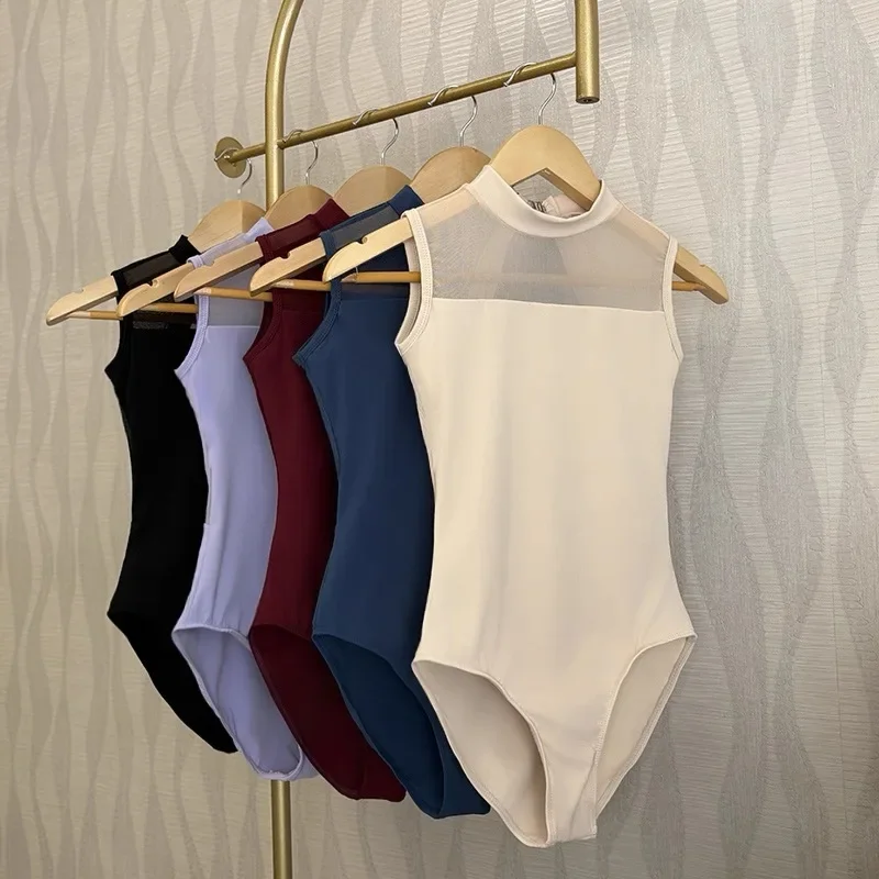 

Ballet Dance Tights Adult Elegant High Neck Dance Costume Ballet Yoga Dancing Leotard Women Gymnastics Leotard Dance Coverall