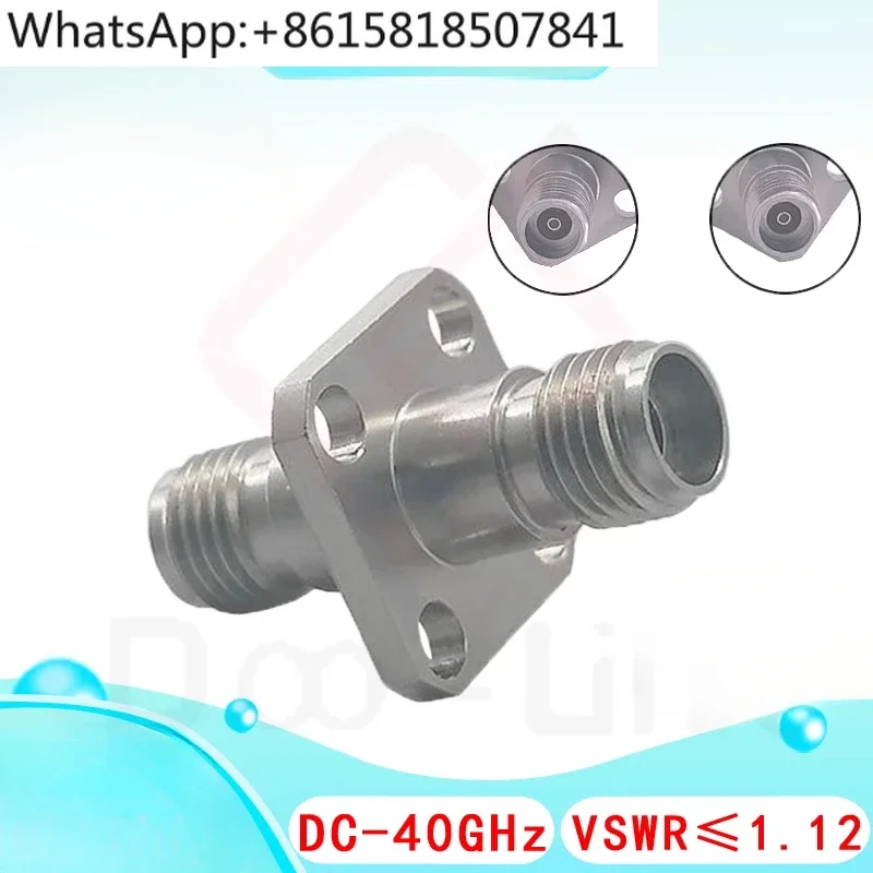 

Адаптер для миллиметровых волн RF 2.92 мм (гнездо-гнездо) 40G, фланцевый, с четырьмя отверстиями, 2.92-KFK