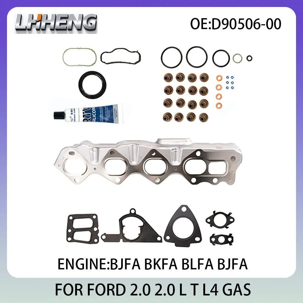 

Engine Full Overhaul Gasket Kit Rebuild Set For FORD TOURNEO TRANSIT D90506-00 02-11333-01 2.0 2.0 L T L4 GAS BJFA BKFA 15-24