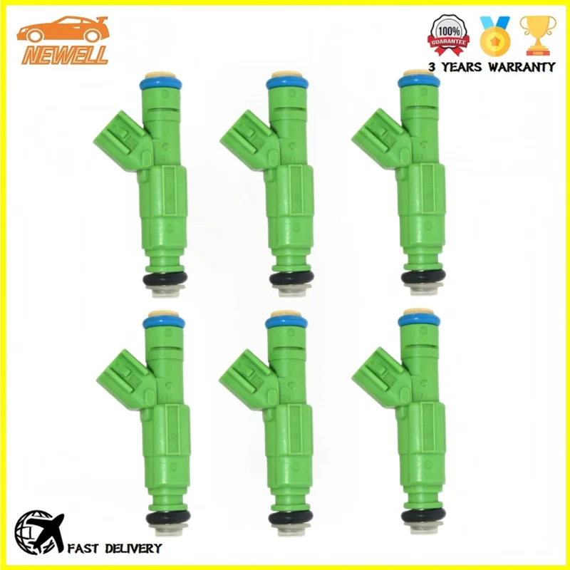 

6pcs 0280155911 XL2E-9F593-B5A XL2E-B5A Fuel injector For FORD CONTOUR MONDEO II MYSTIQUE ST200 SVT 2.5L V6 Engine Nozzle