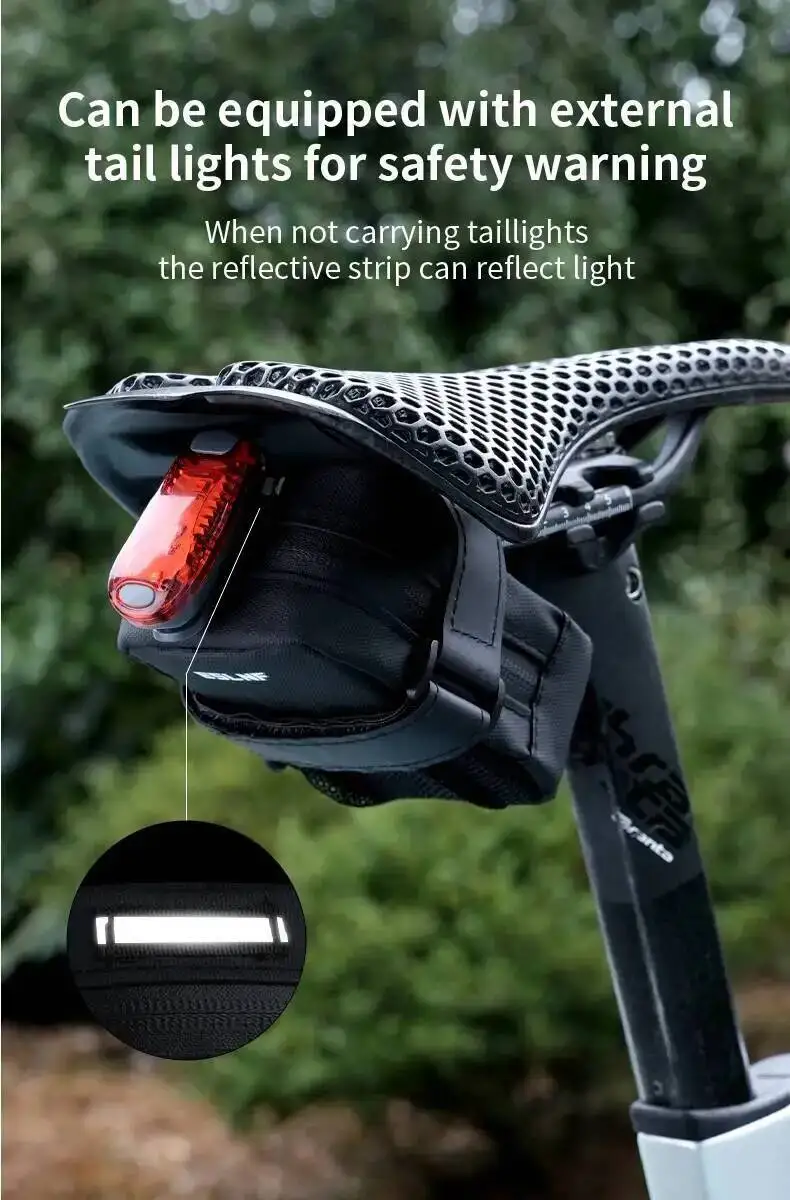 ESLNF Wasserdichte Fahrradtasche für Mountainbike und Rennrad, Satteltasche für Werkzeuge – Detail 6
