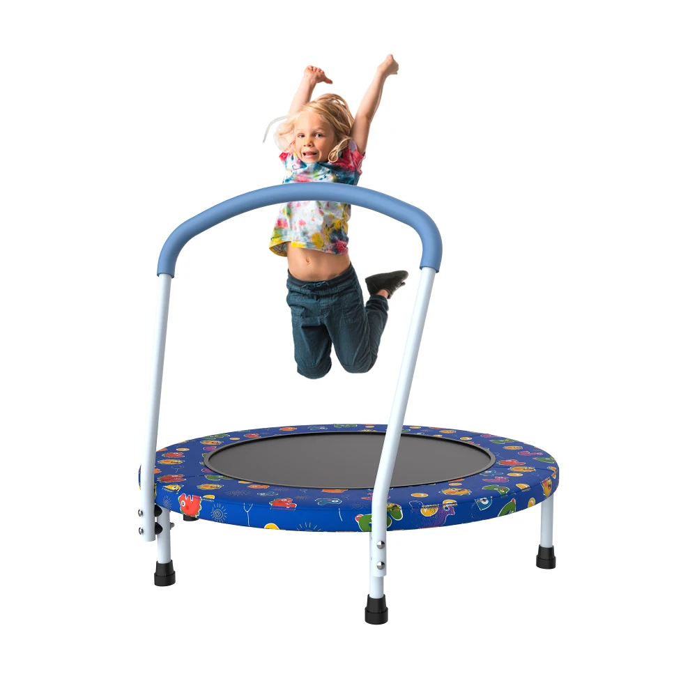 36 - inch Mini Trampoline for Kids Aged 1 - 6, Indoor & Outdoor Use, with Handle, Fun for Kids