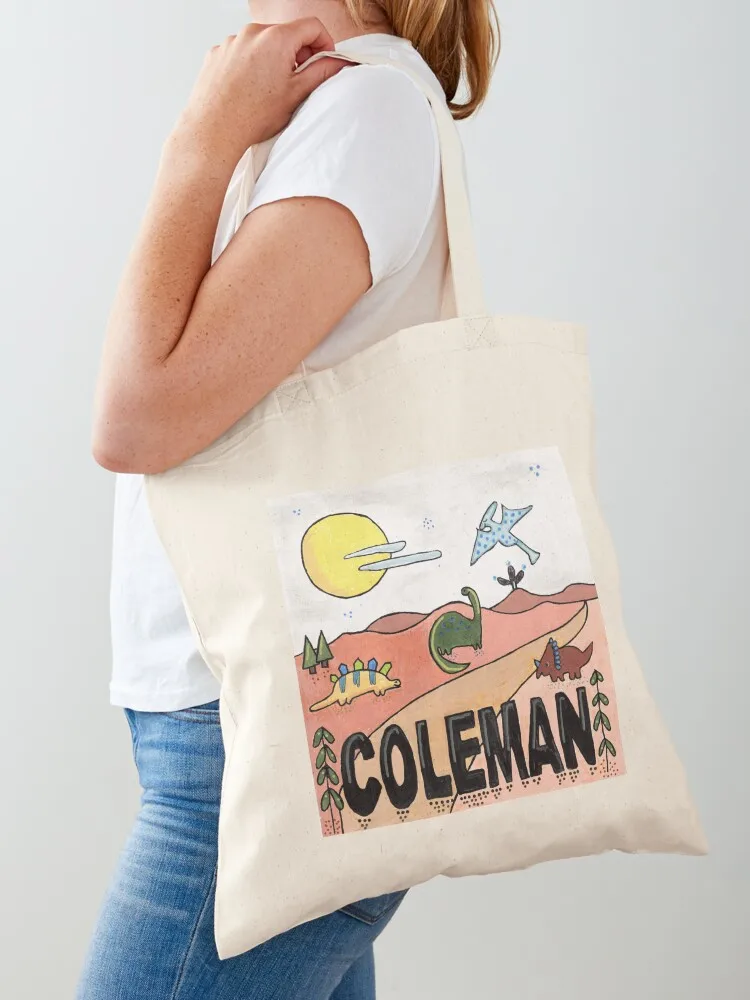 

Coleman's Land Tote Bag Canvas bag supermarket folding bag Big tote women