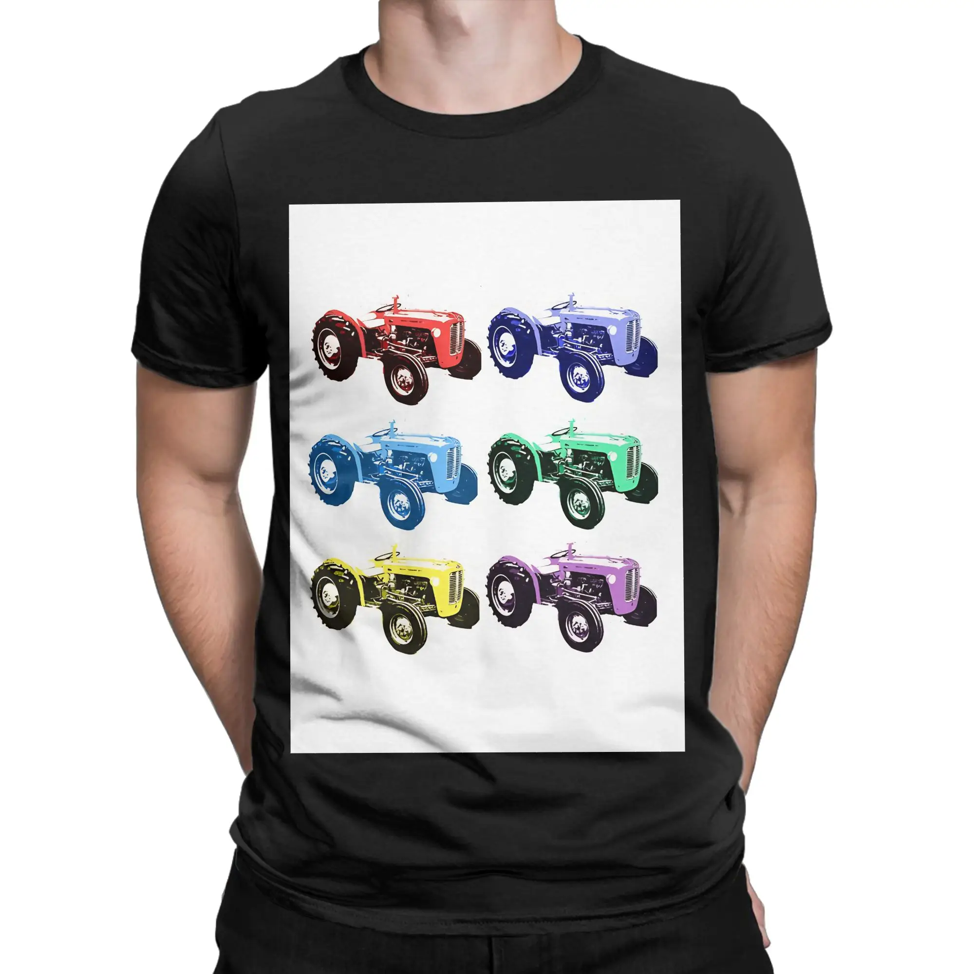 Tractor kids colourful massey ferguson design Classic Shirt Funny Graphic 100% Cotton T-Shirt Massey Ferguson Tops Tees For Men