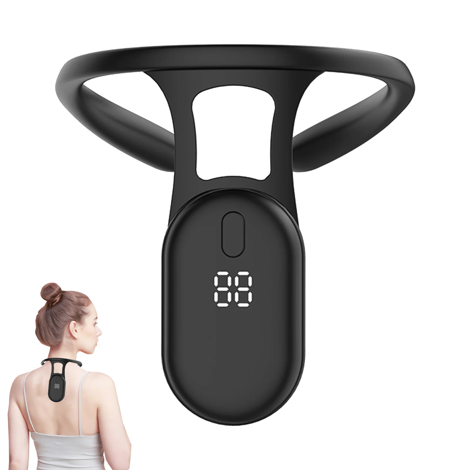 Portable Body Shaping Neck Instrument Electric Vibrator Ultrasonic Lymphatic Soothing Posture Correction Neck Massage Cervical