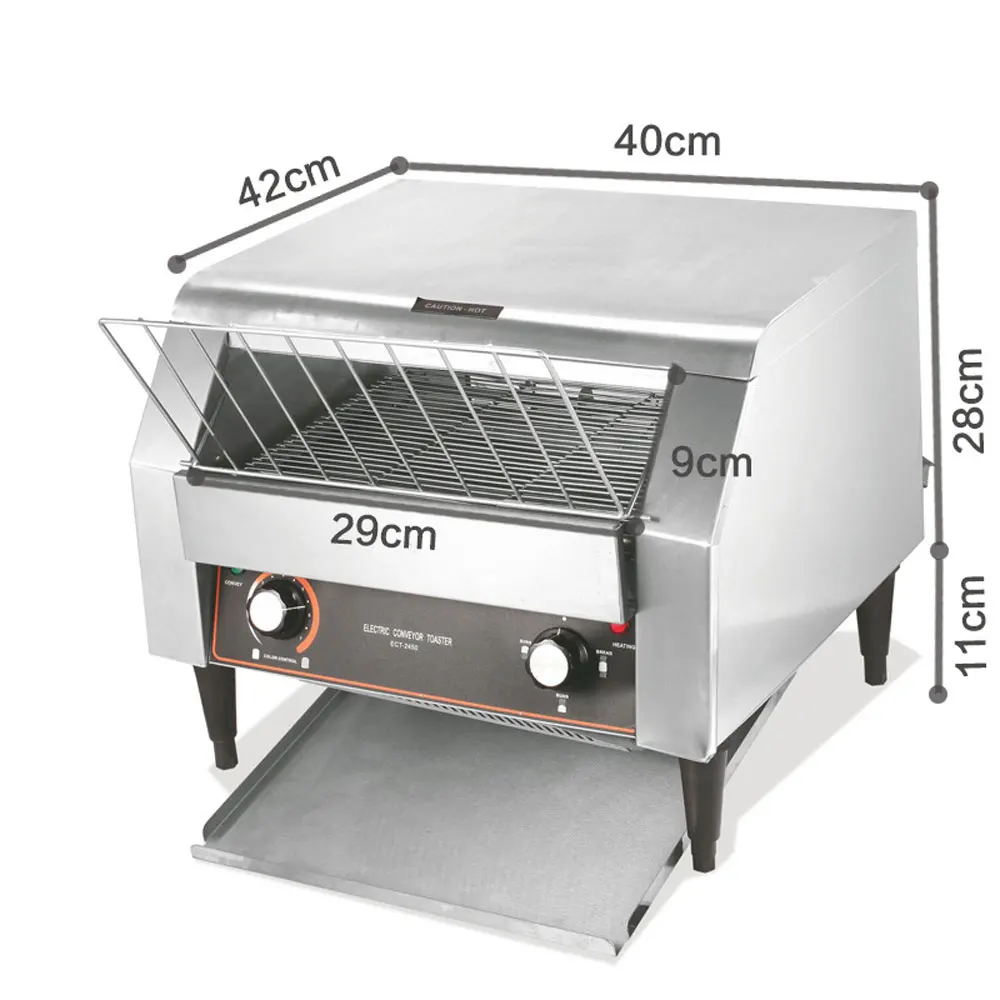2025 Version Conveyor Toaster Bun Bread Pizza Cookie Oven Toaster Hotel Crawler-type Automatic Toaster