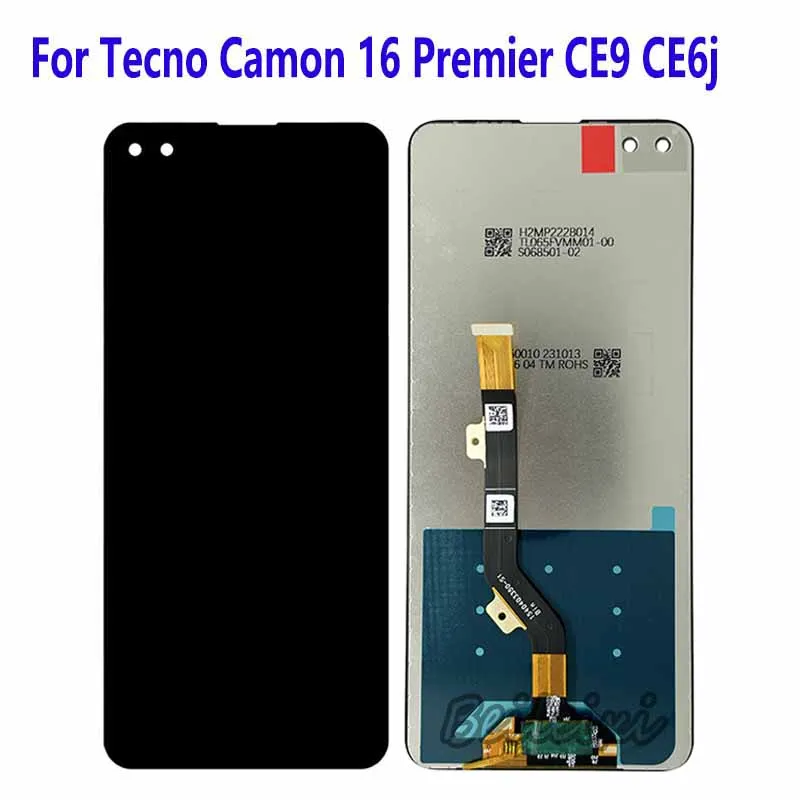 For Tecno Camon 16 Premier CE9 CE6j LCD Display Touch Screen Digitizer Assembly For Tecno Camon 16 Premier Replacement Accessory