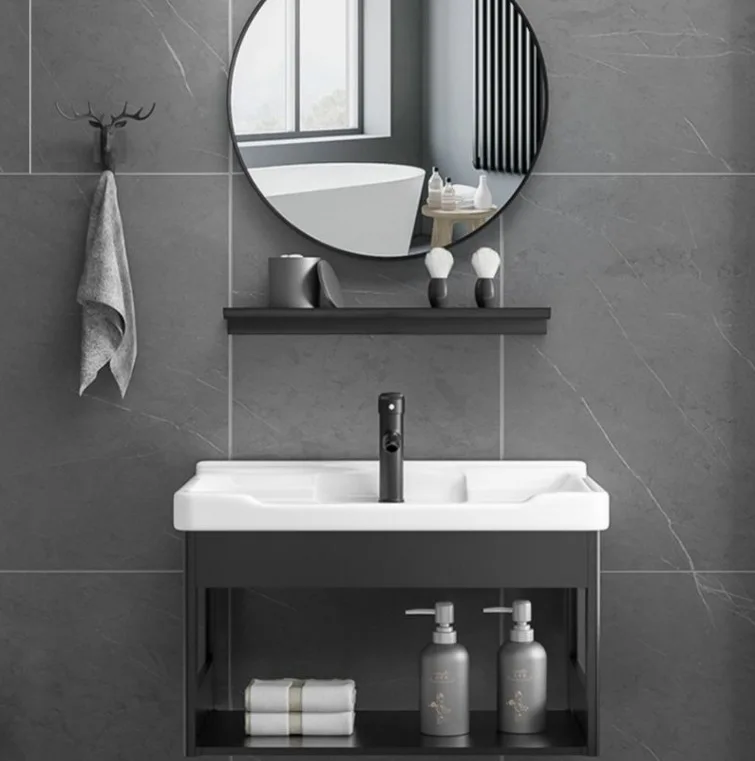 Small wash basin Bathroom Wash basin Pool Simple small apartment household  washbasin cabinet combination Customizable