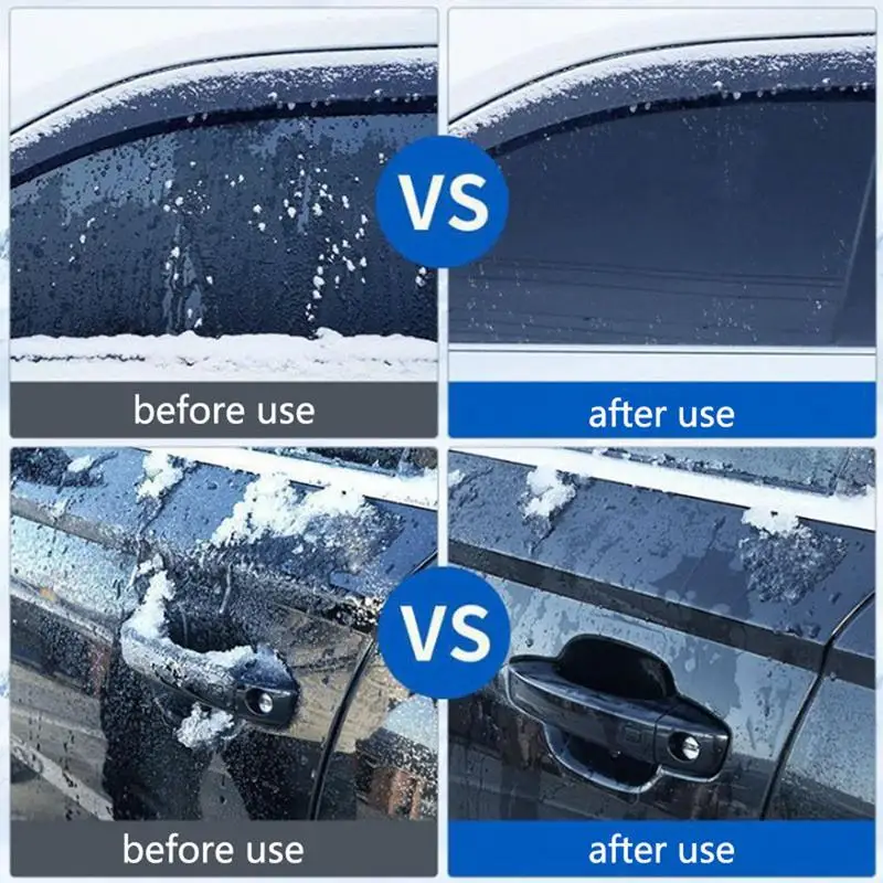 Deicer para parabrisas de coche, Spray de fusión rápida de hielo para ventana, Spray de fusión de nieve, solución de descongelación automática de invierno para faros de espejo