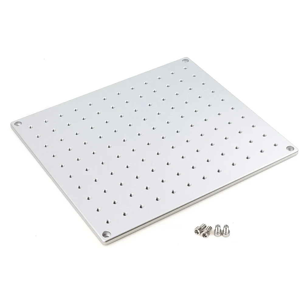 Openbuilds 280x320x8mm 5052 Aluminum Optical Experiment Plate High Magnetic Conductivity Workbench Breadboard Table Platform