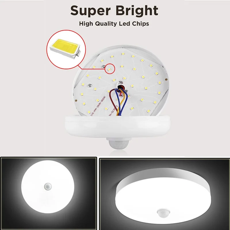 LED Motion Sensor Ceiling Lights  PIR  Smar Hanging Ceiling Lamp for Home Lighting Room Corridor Stair Night Light Lighting