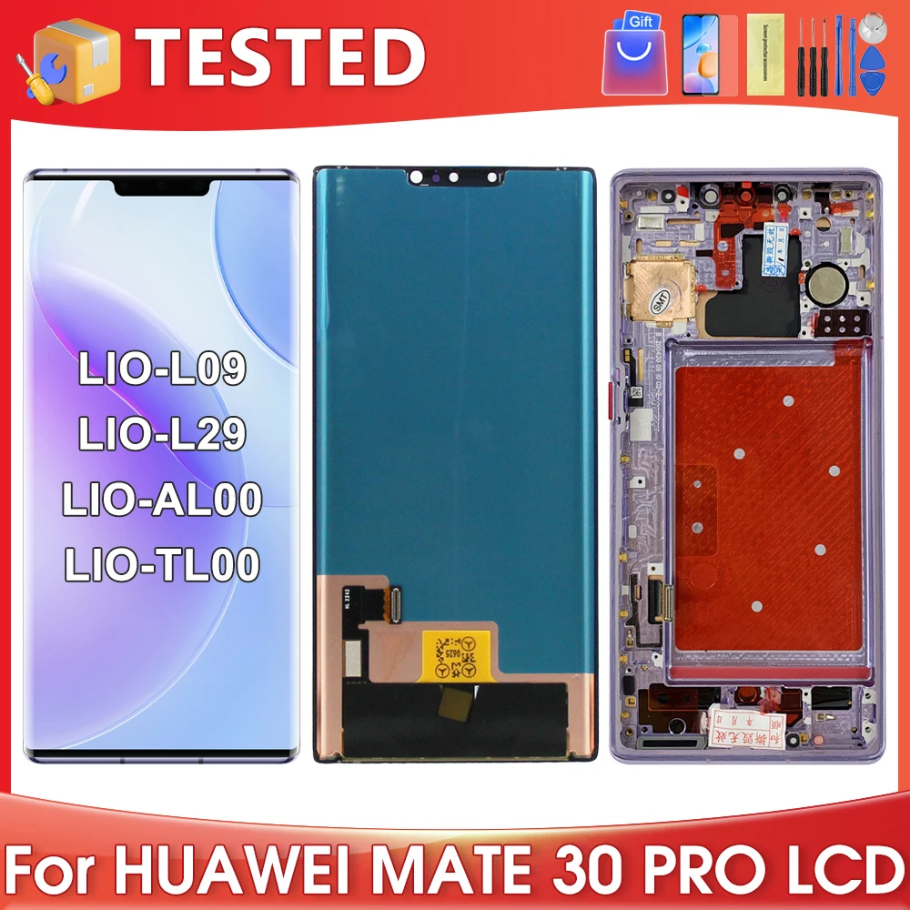 

6.53''For HUAWEI Mate 30 Pro For Mate30Pro LIO-L09 L29 AL00 LCD Display Touch Screen Digitizer Assembly Replacement