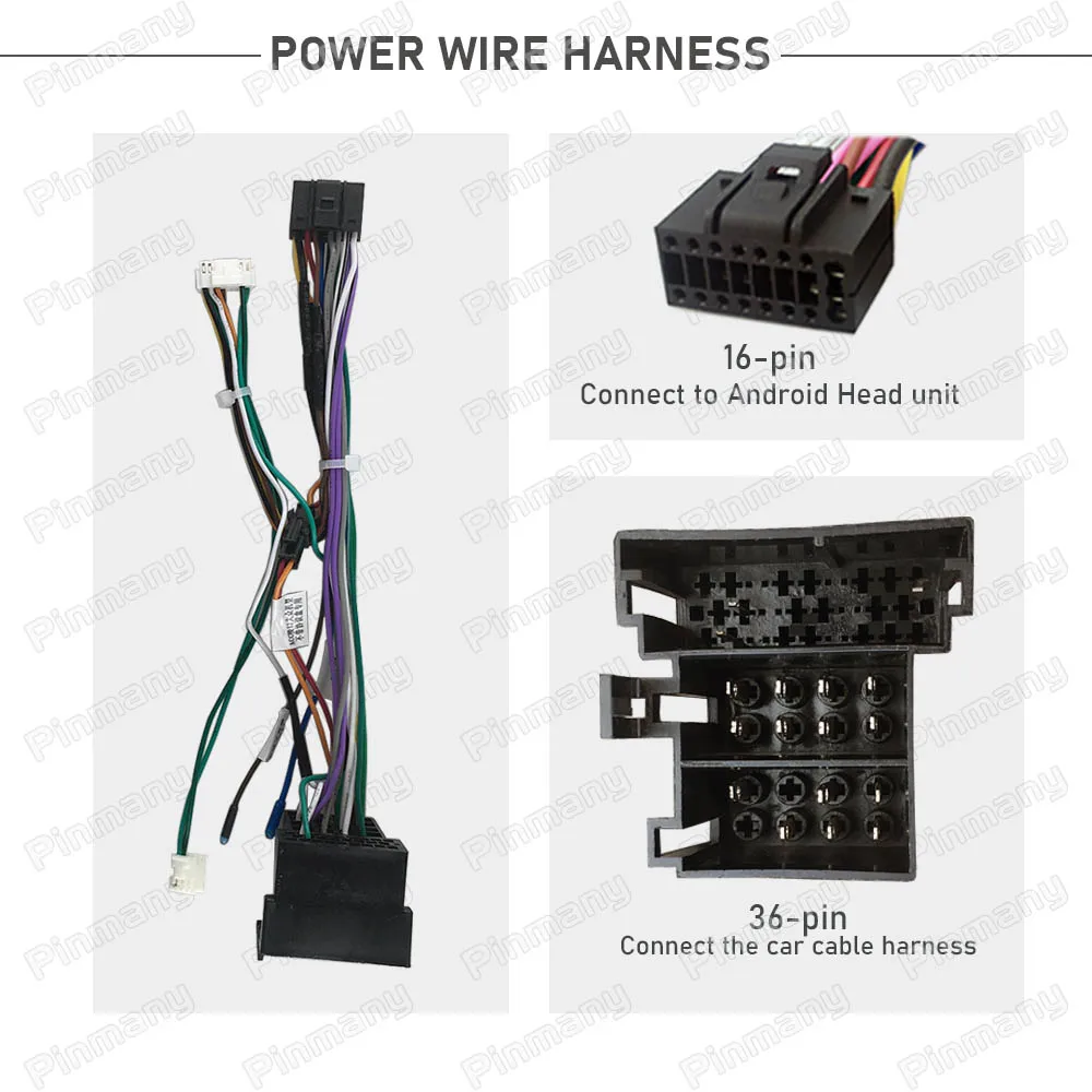 Car Radio Power Wire Harness Cable VWC10 CAN Bus for VW Ameo Arteon Vento Tharu Beetle Voyage Skoda Fabia Seat Mii Arona PQ MQB