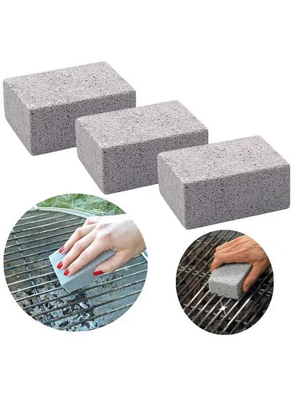 Barbecue Grill Cleaning Brick Block Barbecue Cleaning Stone BBQ Block For Flat Top Grease Cleaner Block Kitchen Rust Removal