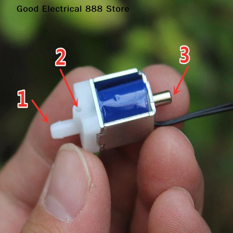 【G】1/5Pcs Micro Electric Solenoid Valve DC 3.7V 3-Way Mini Air Valve Air Gas Flow Control Valve DIY Pump Monitor