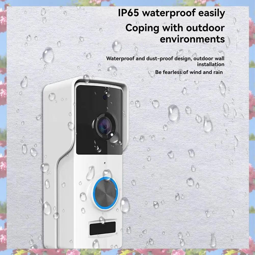 Câmera de campainha de vídeo HD L72A-Tuya sem fio com carrilhão interno WIFI visual grande angular de 90 graus