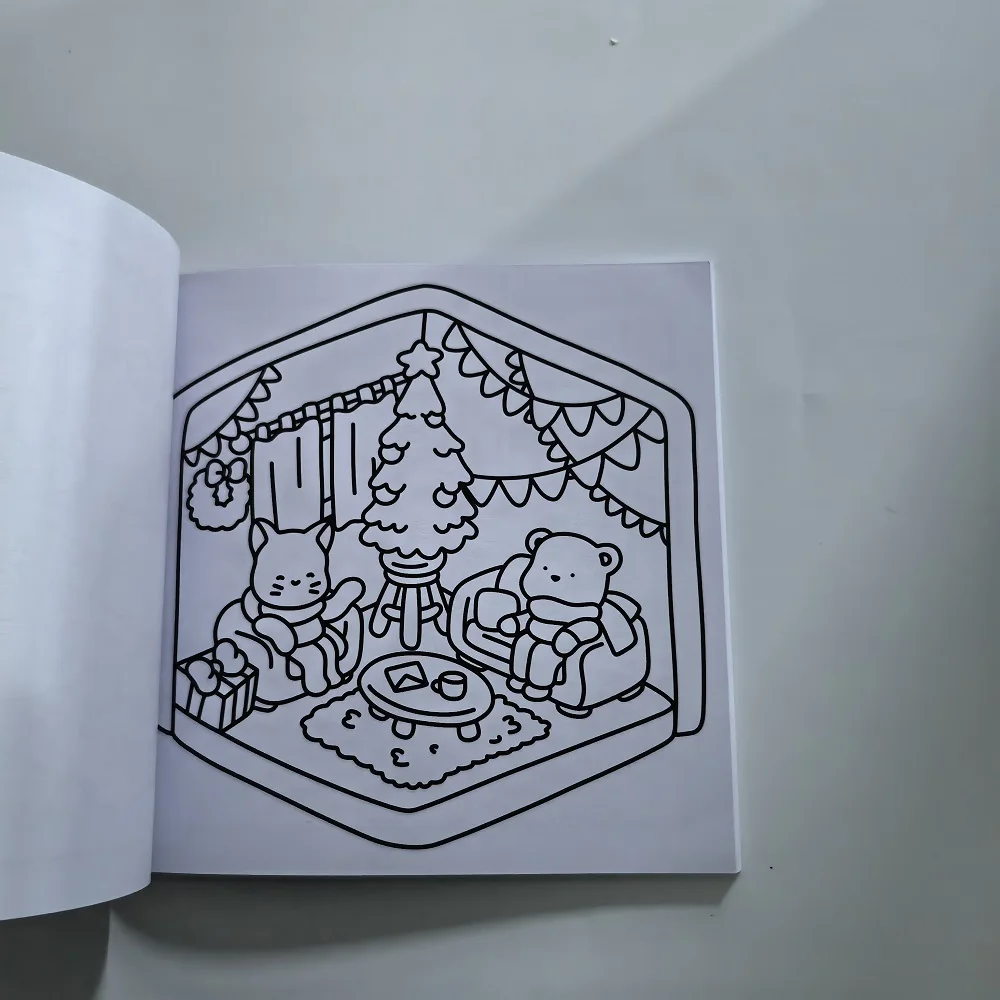 Cute & Cozy Xmas Coloring Book for Adults - a Perfect Gift Christmas Party And Birthday Creative Drawing